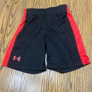 Black and red Under Armor shorts boys size 6. Used in great condition.
